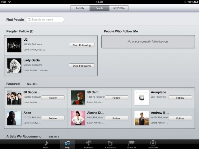iPad iTunes Ping – MaxiMac