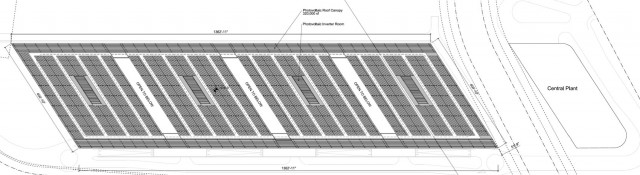 Apple Campus 2 parking facility solar cell roof