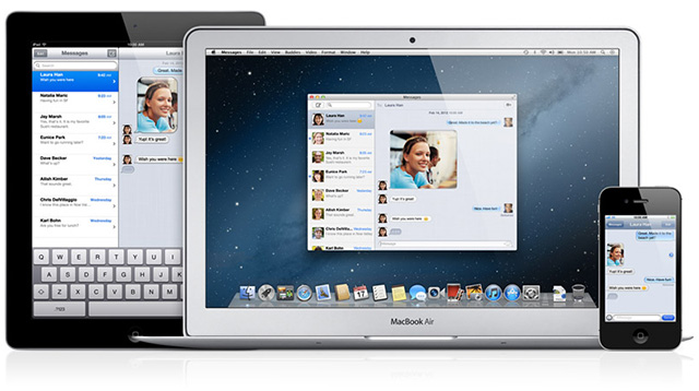 Apple - Mac OS X - Download the free Messages Beta.