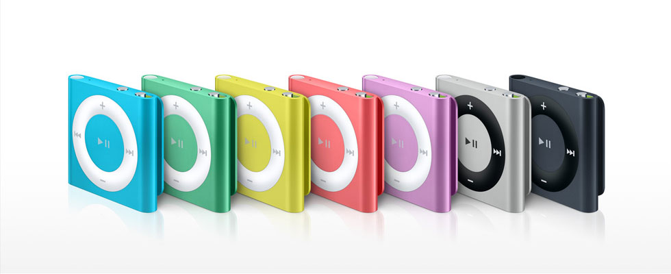 Apple - The colourful iPod shuffle with VoiceOver, playlists and more.