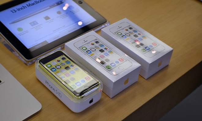 iPhone 5C och iPhone 5S i Australien