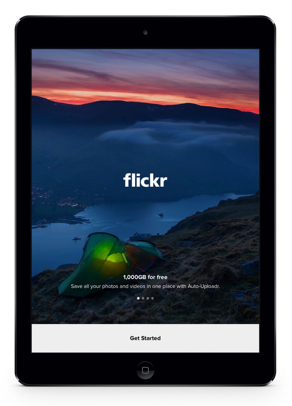 iPad Air Flickr app