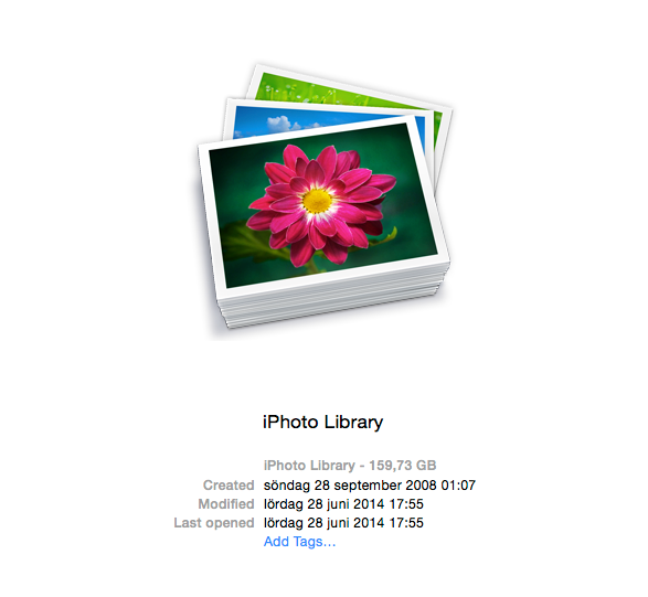 iPhoto library