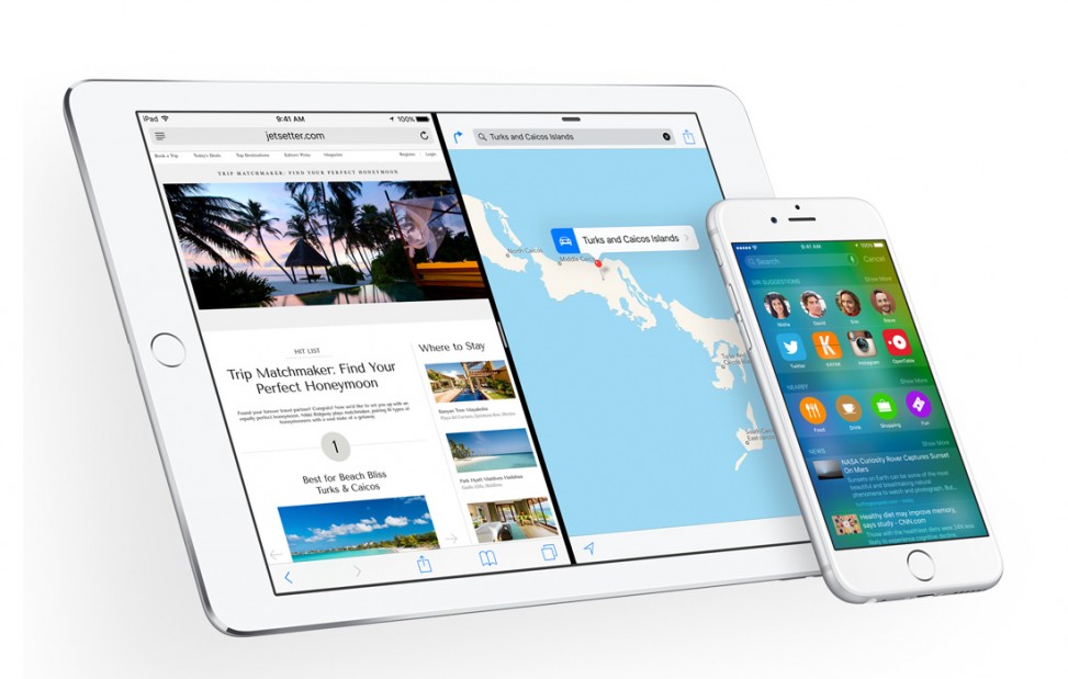 iPad Air 2 iOS 9 iPhone 6