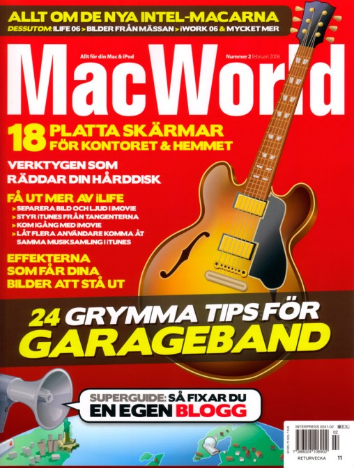 MacWorld omslag nummer 2 februari 2006