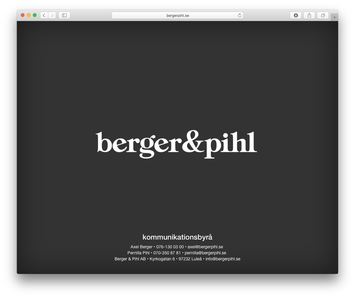 Berger & Pihl