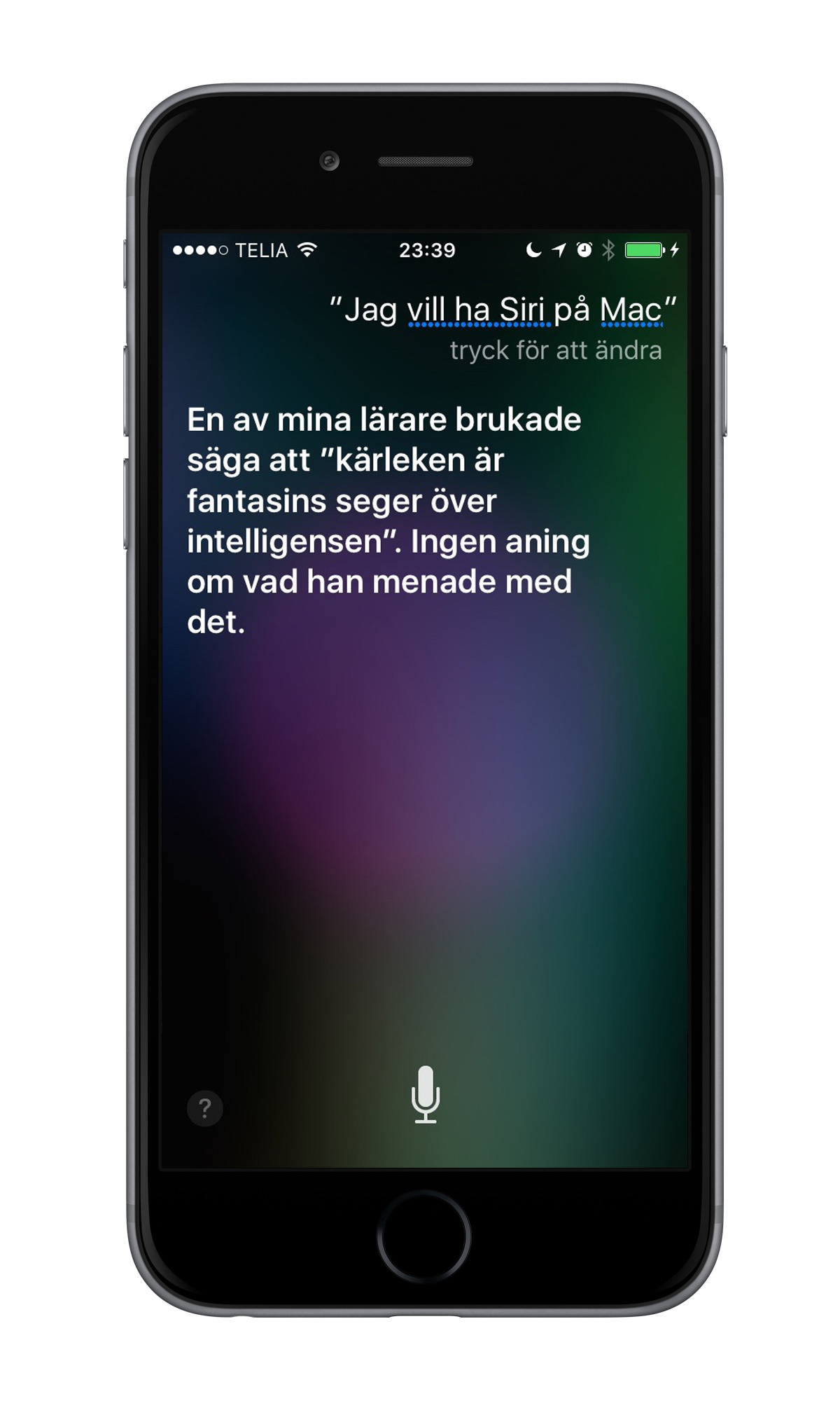 iPhone 6 Siri för Mac