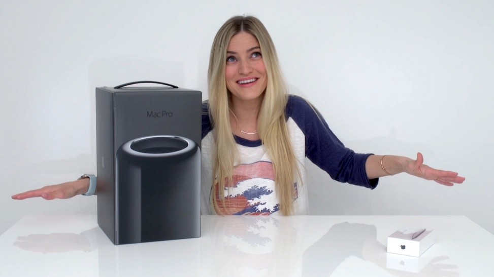 Mac Pro iJustine unboxing
