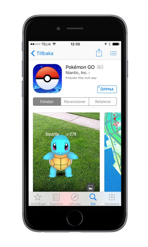 Pokémon GO App Store Sverige