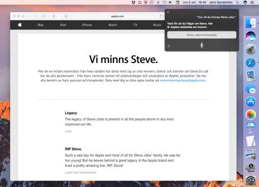 Vi minns Steve Jobs
