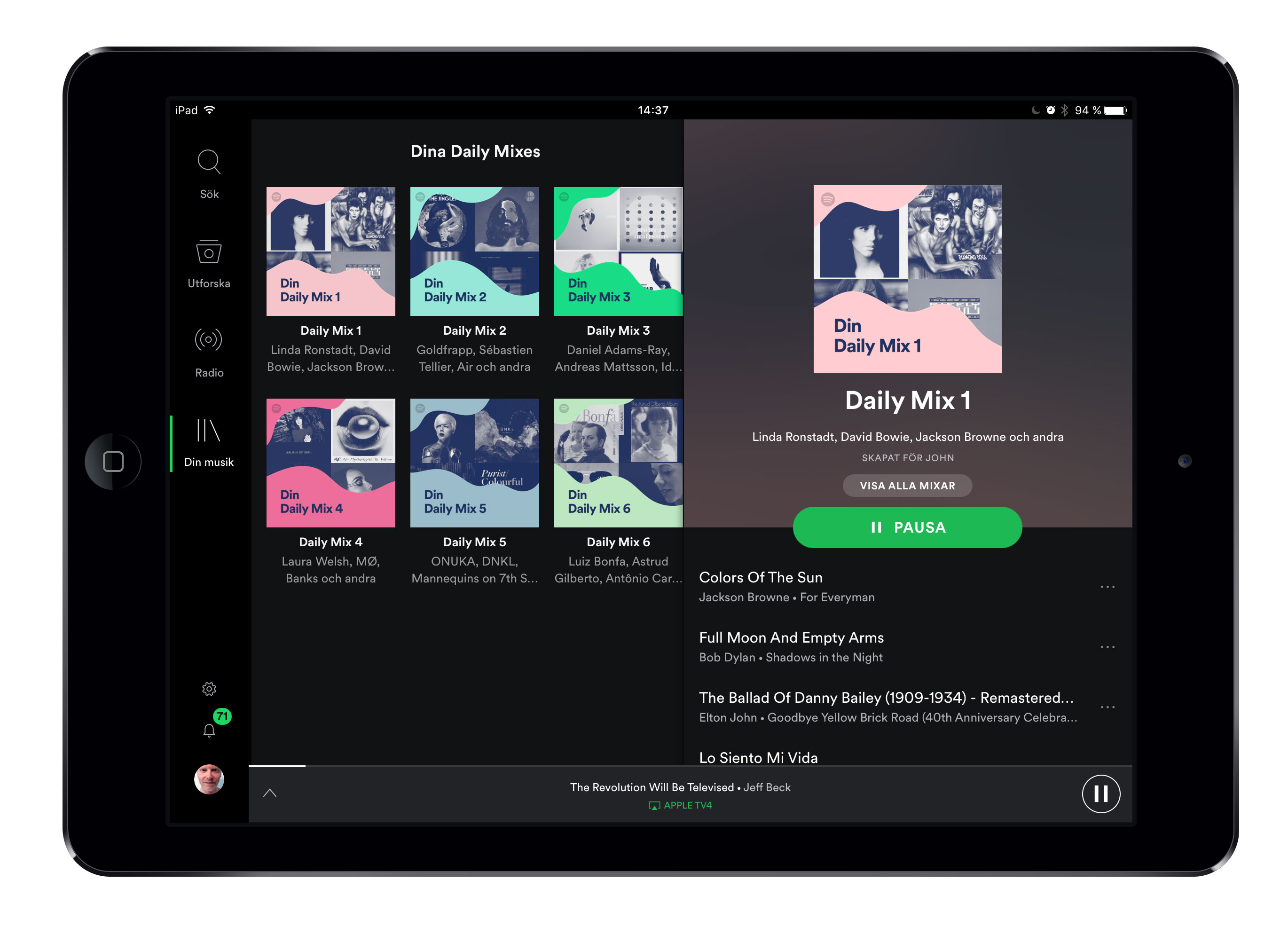 Daily Mixes Spotify