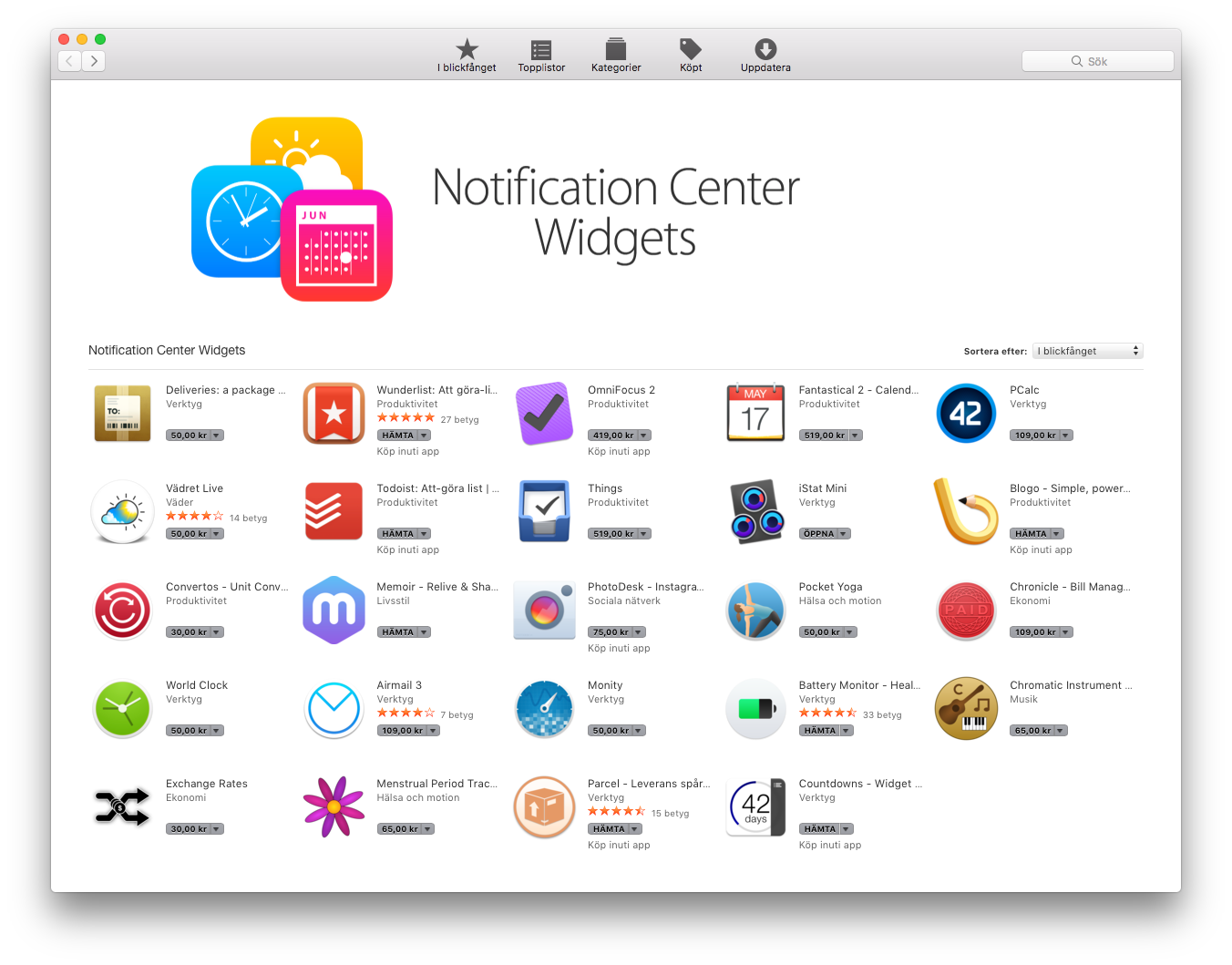 Notiscenter App Store