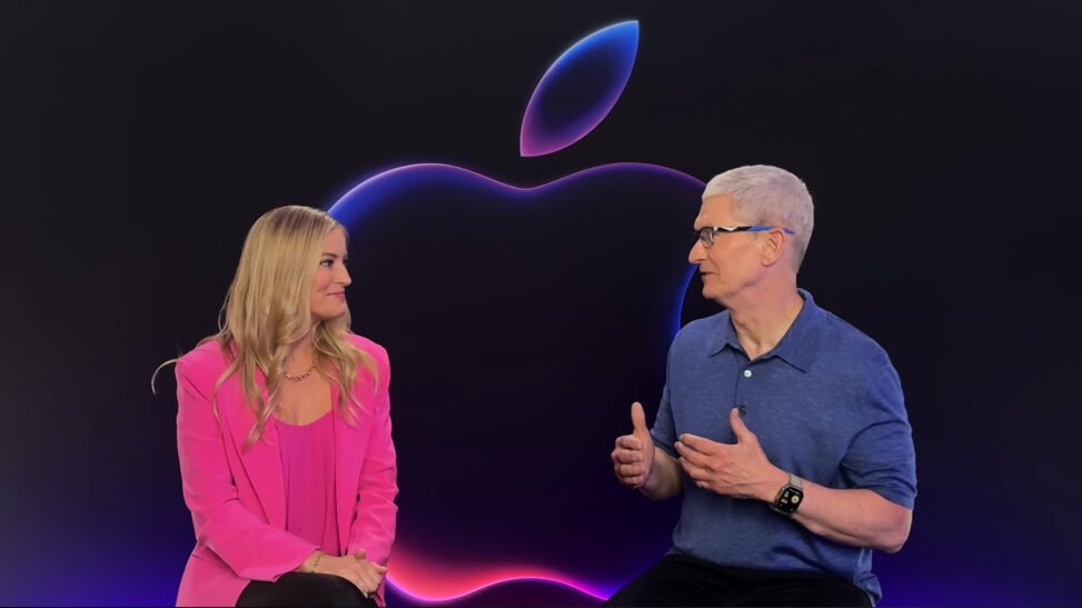 iJustine with Tim Cook